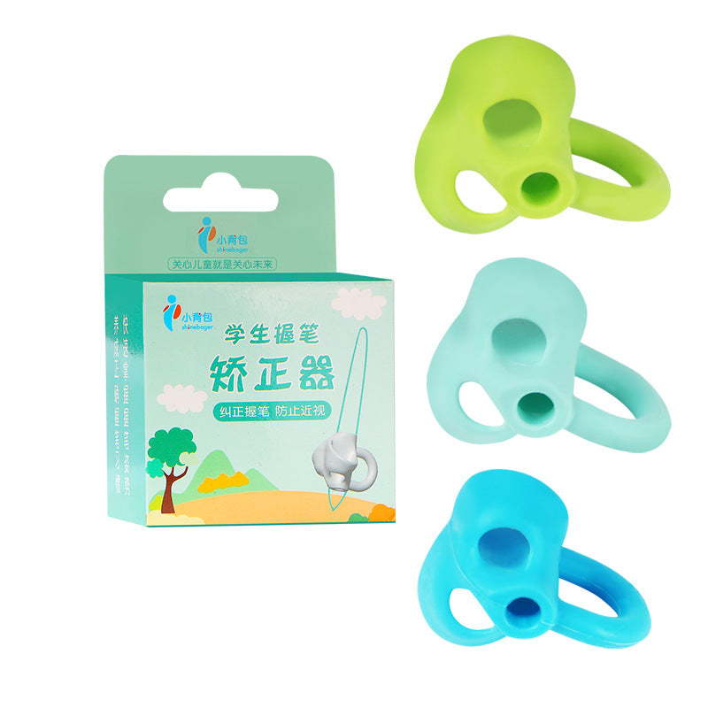 Two-Finger Grip Silicone Baby Learning Writing Tool Writing Pen Writing Correction Device Children Stationery Gift 3pcs - Lullaby Lane Baby Essentials
