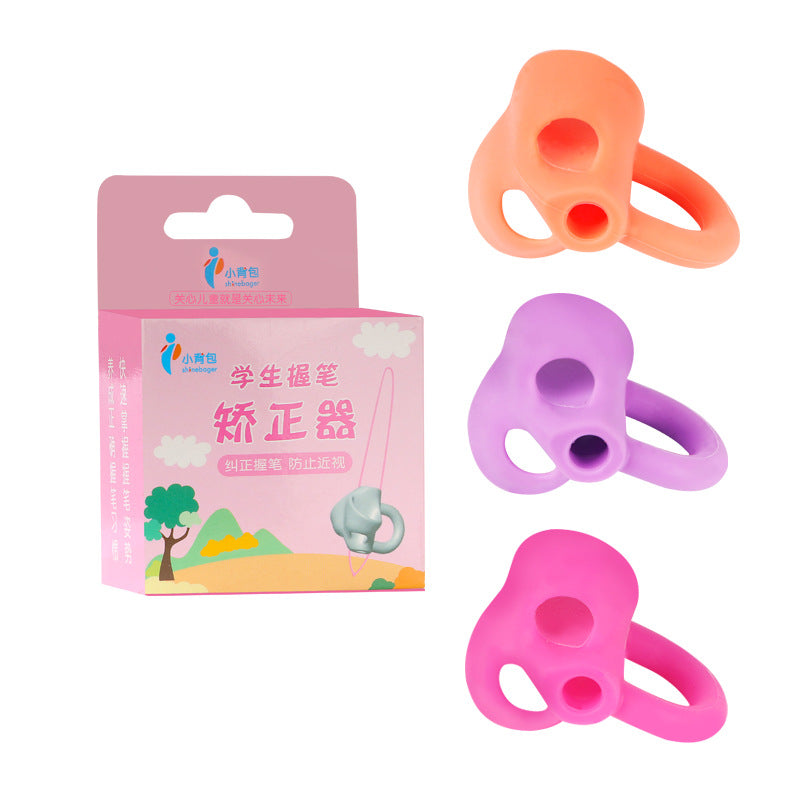 Two-Finger Grip Silicone Baby Learning Writing Tool Writing Pen Writing Correction Device Children Stationery Gift 3pcs - Lullaby Lane Baby Essentials