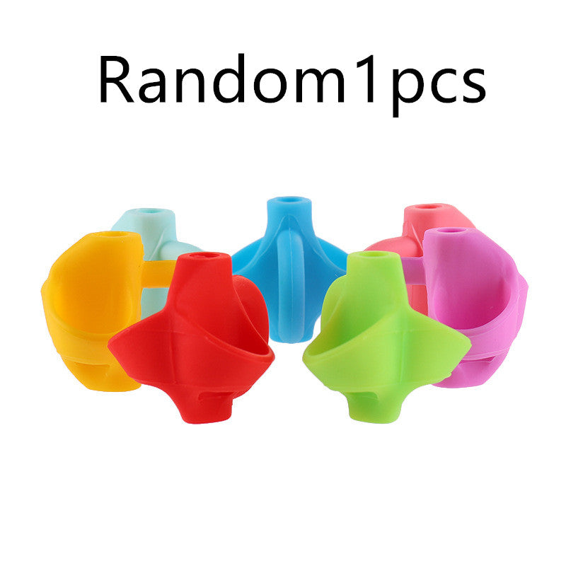 Two-Finger Grip Silicone Baby Learning Writing Tool Writing Pen Writing Correction Device Children Stationery Gift 3pcs - Lullaby Lane Baby Essentials