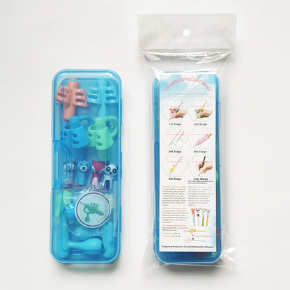 Two-Finger Grip Silicone Baby Learning Writing Tool Writing Pen Writing Correction Device Children Stationery Gift 3pcs - Lullaby Lane Baby Essentials