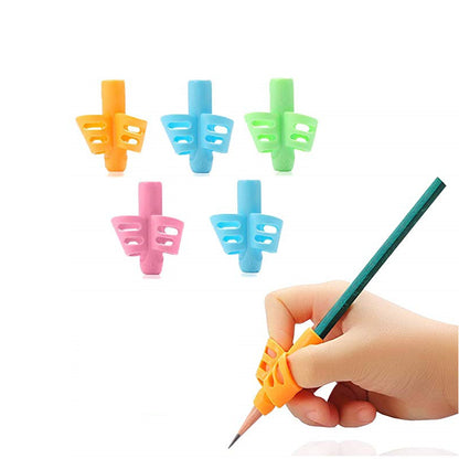 Two-Finger Grip Silicone Baby Learning Writing Tool Writing Pen Writing Correction Device Children Stationery Gift 3pcs - Lullaby Lane Baby Essentials