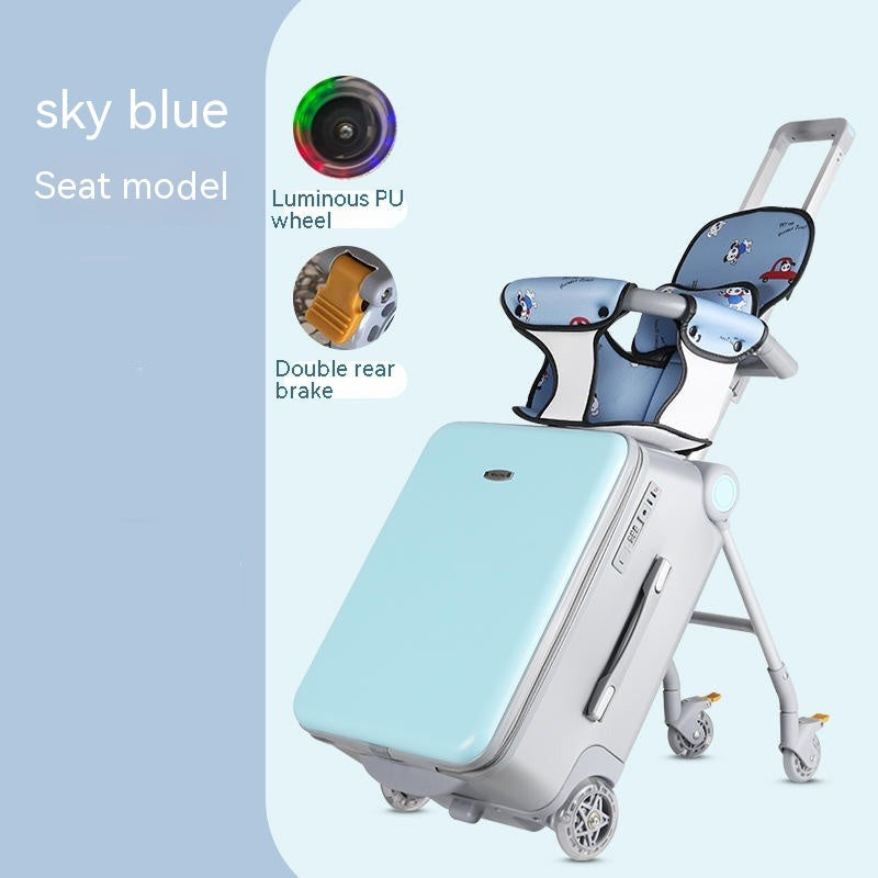 Children Can Sit And Ride Multifunctional Trolley Case - Lullaby Lane Baby Essentials