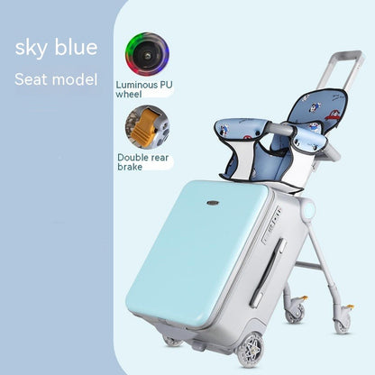 Children Can Sit And Ride Multifunctional Trolley Case - Lullaby Lane Baby Essentials