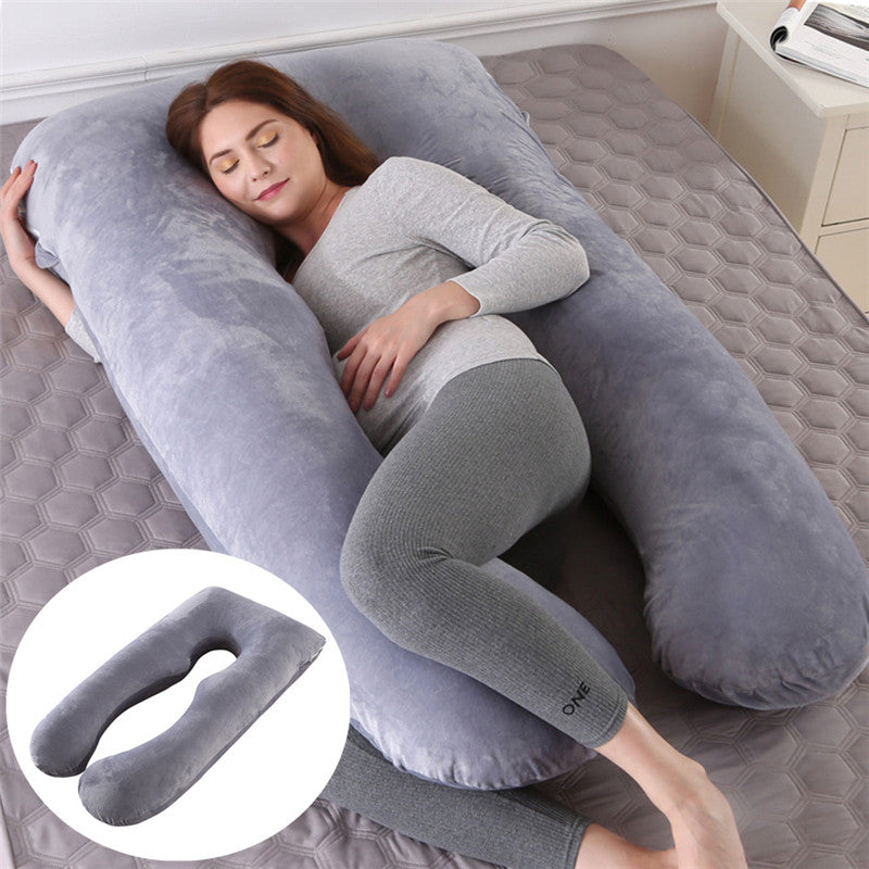 Summer Sleeping Support Pillow For Pregnant Women U Shape Maternity Pillows Pregnancy Ice Silk - Lullaby Lane Baby Essentials