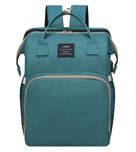 Folding Crib Fashion Maternal And Baby Large-capacity Double Shoulder Dad Backpack - Lullaby Lane Baby Essentials