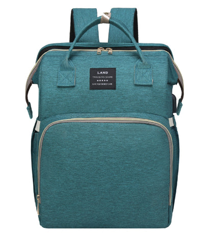 Folding Crib Fashion Maternal And Baby Large-capacity Double Shoulder Dad Backpack - Lullaby Lane Baby Essentials