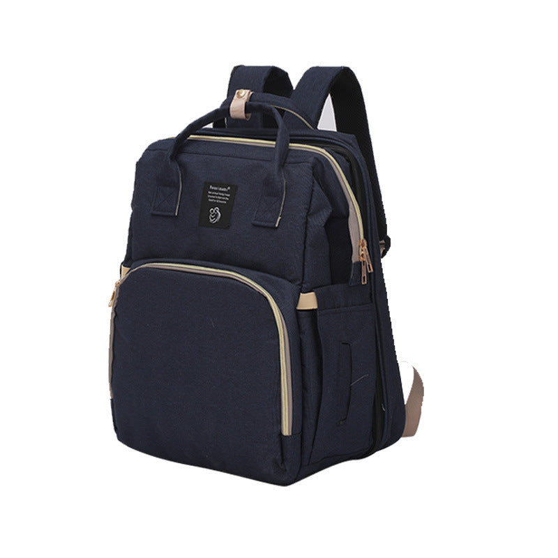 Folding Crib Fashion Maternal And Baby Large-capacity Double Shoulder Dad Backpack - Lullaby Lane Baby Essentials