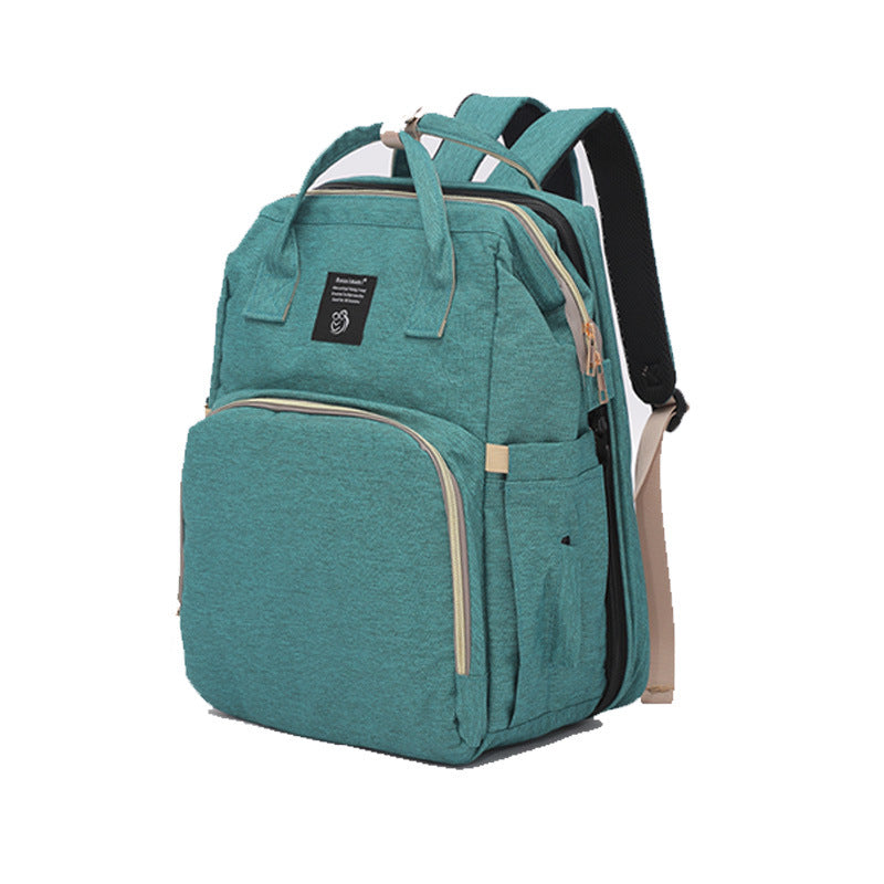 Folding Crib Fashion Maternal And Baby Large-capacity Double Shoulder Dad Backpack - Lullaby Lane Baby Essentials