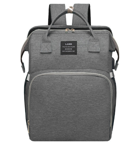 Folding Crib Fashion Maternal And Baby Large-capacity Double Shoulder Dad Backpack - Lullaby Lane Baby Essentials